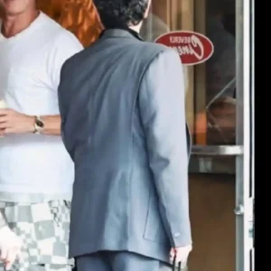 The Adventures of Cliff Booth Karren Karagulian Grey Blazer