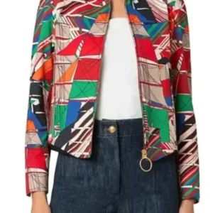 The Burbs Samira Fisher Print Bomber Jacket