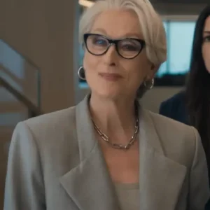The Devil Wears Prada 2 Meryl Streep Light Grey Coat