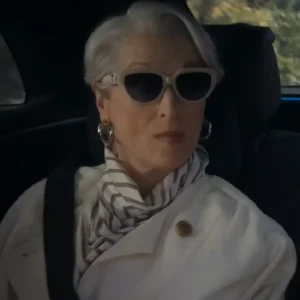 The Devil Wears Prada 2 Meryl Streep White Wool Coat
