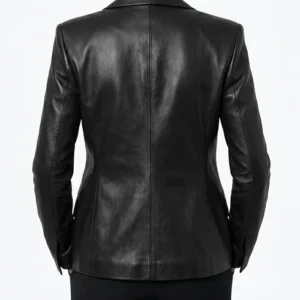 The Lincoln Lawyer Neve Campbell Leather Blazer Backside