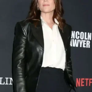 The Lincoln Lawyer Neve Campbell Leather Blazer