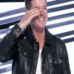 The Masked Singer US Robin Thicke Leather Jacket