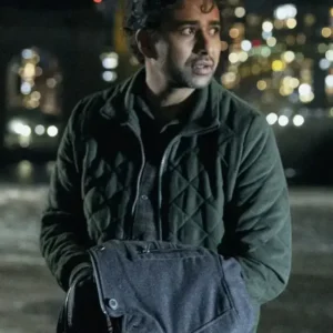 The Night Agent S03 Suraj Sharma Black Quilted Jacket