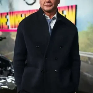 The Wrecking Crew Dave Bautista Black Peacoat