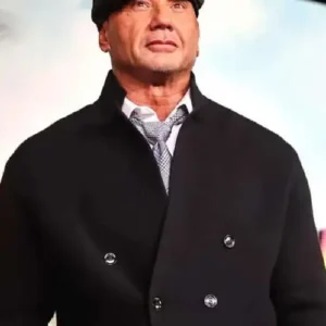 The Wrecking Crew Dave Bautista Black Peacoat
