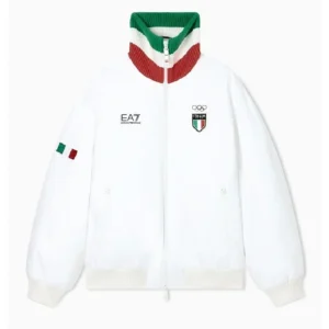 Winter Olympics 2026 Team Italy EA7 Bomber Jacket