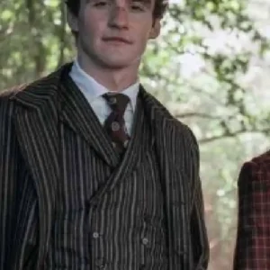 Young Sherlock Dónal Finn Black Blazer