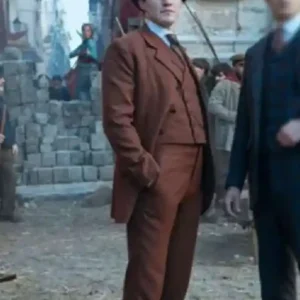 Young Sherlock Dónal Finn Brown Blazer
