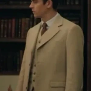 Young Sherlock Hero Fiennes Tiffin Beige Blazer