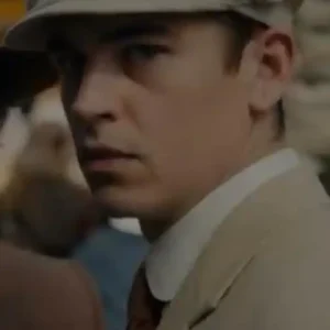 Young Sherlock Hero Fiennes Tiffin Beige Blazer