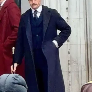 Young Sherlock Max Irons Black Coat