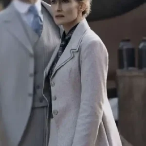 Young Sherlock Natascha McElhone Grey Coat