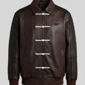 Adidas Chinese New Year Leather Jacket Front Look