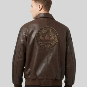 Adidas Chinese New Year Leather Jacket On Sale