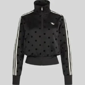Adidas Polka Dots Track Jacket Black Front