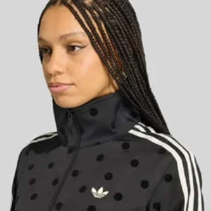 Adidas Polka Dots Track Jacket Black On Sale