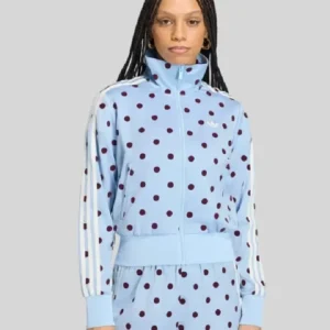 Adidas Polka Dots Track Jacket Blue