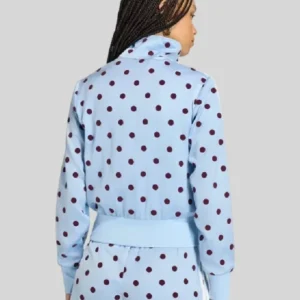 Adidas Polka Dots Track Jacket Blue Back