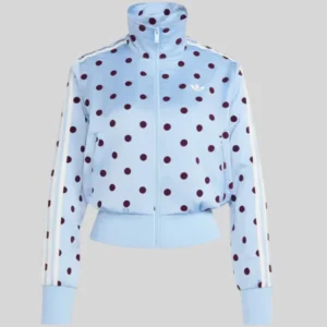Adidas Polka Dots Track Jacket Blue Front