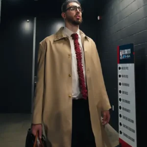 Alperen Şengün Luxury NBA Style Coat Front