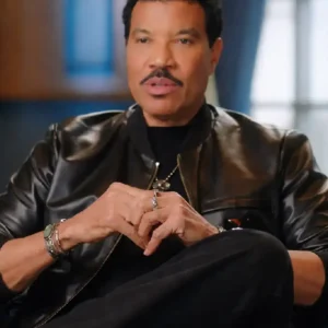 American Idol S24 Lionel Richie Black Leather Jacket