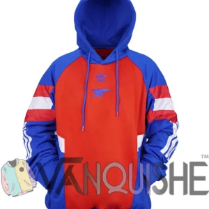Arsenal Adidas Red and Blue Hoodie