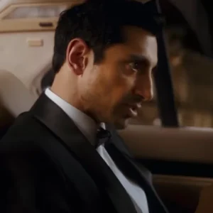 Bait S01 Riz Ahmed Black Blazer Side Look