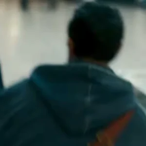 Bait S01 Riz Ahmed Blue Hooded Jacket