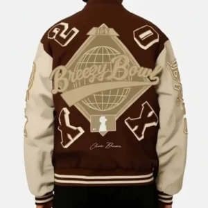 Breezy Bowl XX Brown Varsity Jacket On Sale