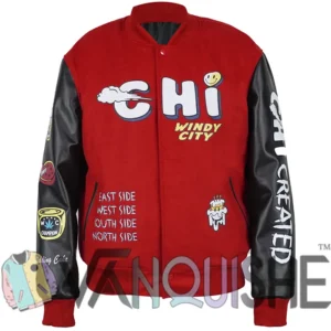 CHI Windy City Red and Black Varsity Jacket