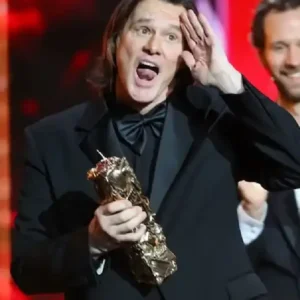César Award Jim Carrey Black Blazer Front