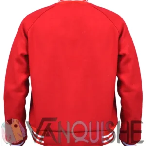 Disney World Mickey Mouse Red Varsity Jacket Back Look