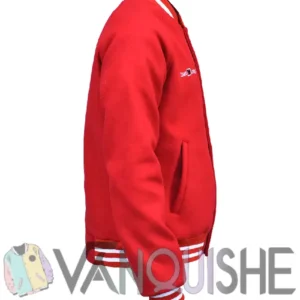 Disney World Mickey Mouse Red Varsity Jacket Sidel Look