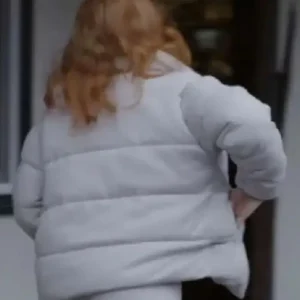 Dreams 2026 Jessica Chastain Puffer Jacket Back