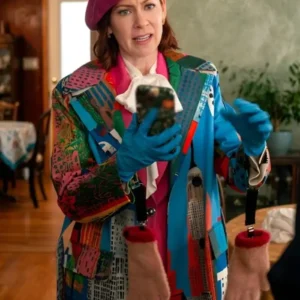 Elsbeth S3 Carrie Preston NYC Printed Coat