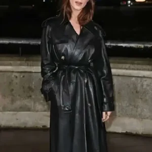 Fashion Week Daisy Edgar-Jones Leather Coat