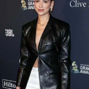 GRAMMY Awards Dua Lipa Leather Blazer