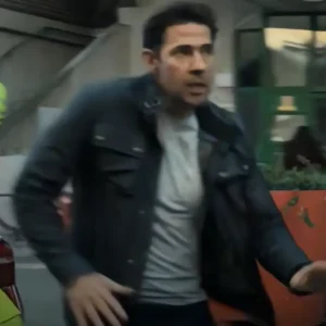Ghost War 2026 John Krasinski Suede Jacket For Men