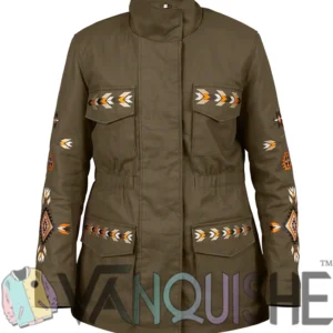 Grey’s Anatomy Camilla Luddington Green Jacket Front