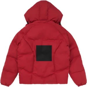 Gundam Zaku Red Puffer Jacket Back