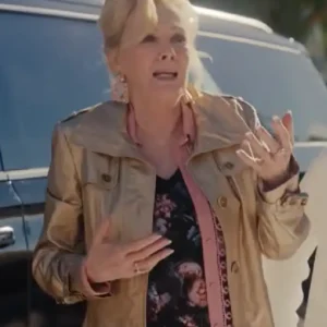 Hacks S05 Jean Smart Golden Leather Coat