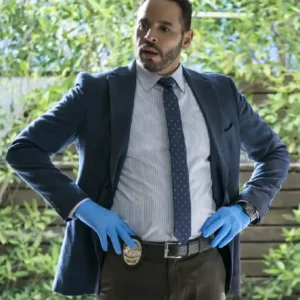 High Potential S02 Daniel Sunjata Blue Blazer For Men