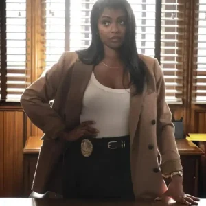 High Potential S02 Javicia Leslie Brown Blazer For Women