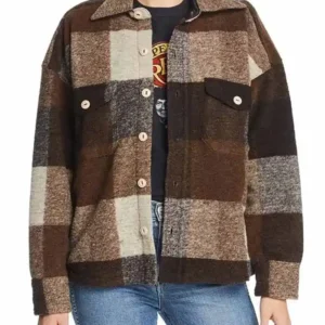 Holidate Sloane Emma Roberts Brown Jacket For Women