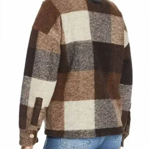 Holidate Sloane Emma Roberts Brown Jacket On Sale