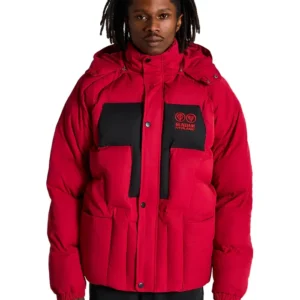Hypland Gundam Zaku Red Puffer Jacket