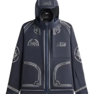 Kith Washed Tech Gabriel Jacket Front For Men