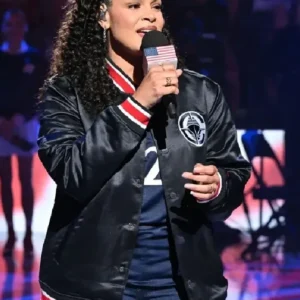 LA Clippers Game Jordin Sparks Jacket On Sale For Men and Women