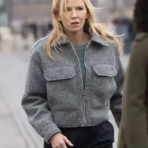 Law and Order S27 Amanda Rollins Grey Wool Jacket For Women